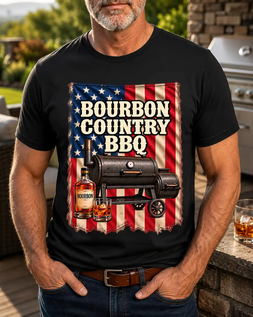 Bourbon T-Shirt | Bourbon. Country. BBQ.