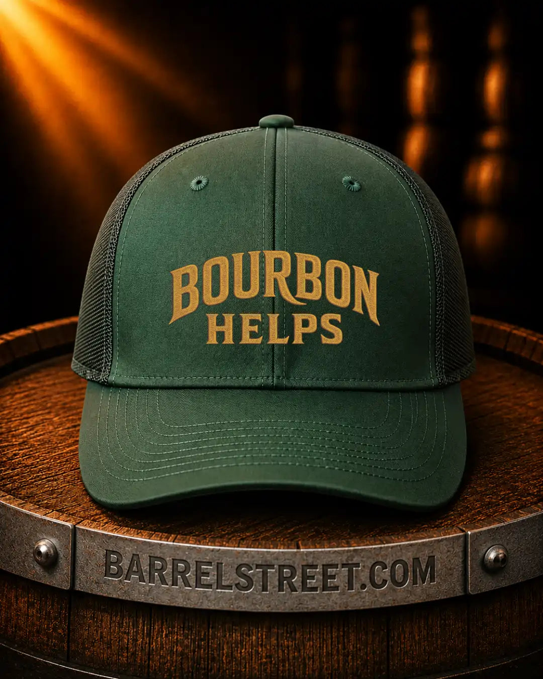 Bourbon Helps | Premium Embroidered Hat