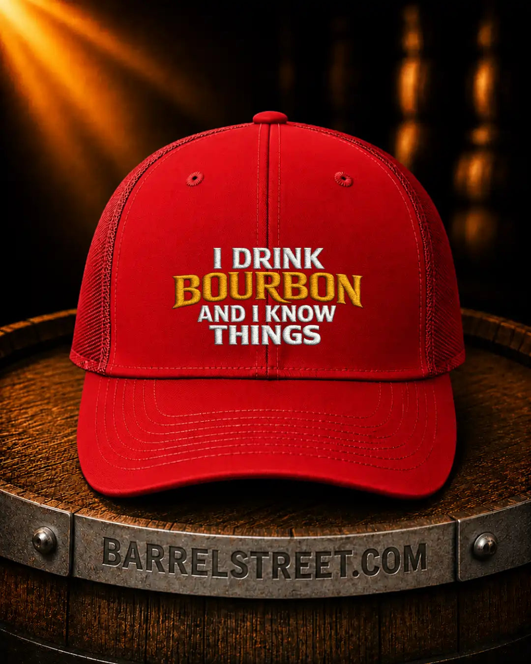 The "I Drink Bourbon And I Know Things" | Premium Bourbon Embroidered Hat