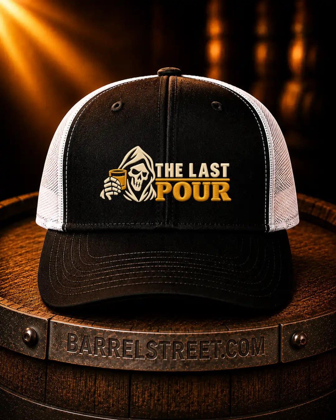 The Last Pour Embroidered Bourbon Hat