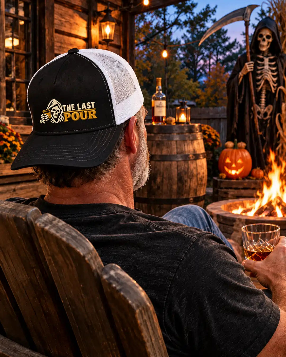 The Last Pour Embroidered Bourbon Hat