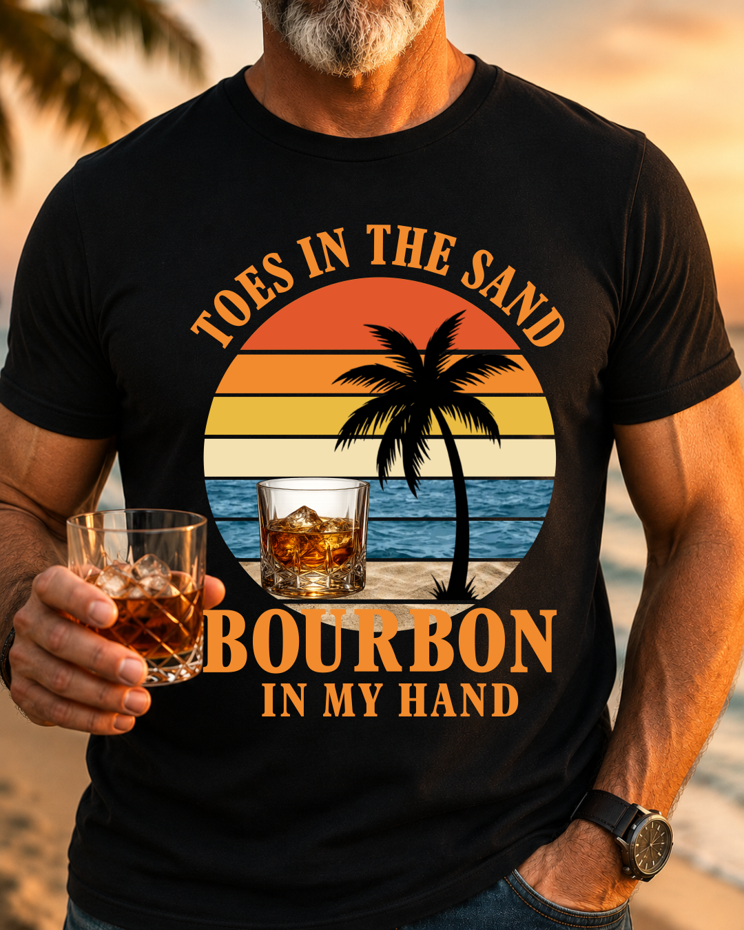 Toes, Sand and Bourbon